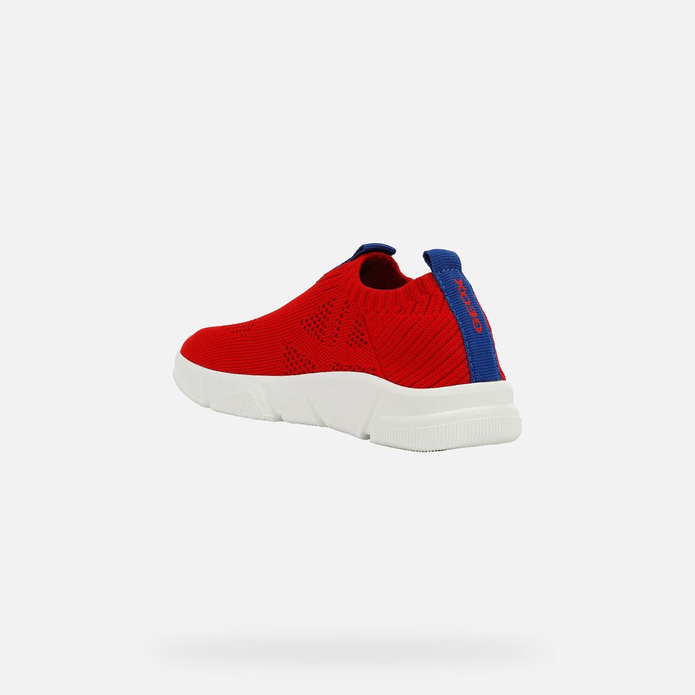 Geox Sneakers Red/White Aril - Geox Boys Shoes - ZBMSIL524